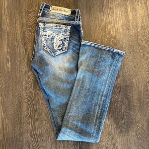 Lightly worn Rock Revival boot cut jeans!